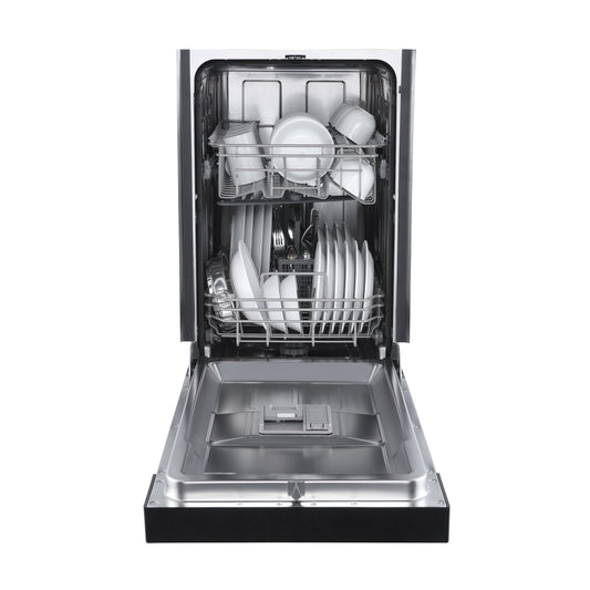 FORNO Polo 18-Inch Built-In Dishwasher, Black (Model FDWBI8041-18BLK)