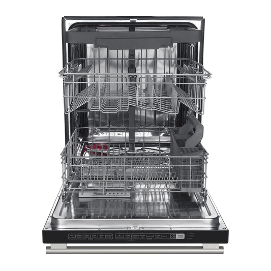 FORNO Pozzo 24-Inch Built-In Dishwasher, White with Stainless Steel Handle (FDWBI8067-24WHT)
