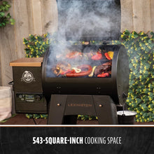 Black Pit Boss Lexington smoker with 543-square-inch cooking space.