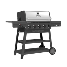 Char-Broil Performance Series™ FlavorMax™ 5 Burner Gas Grill Cart with Side Burner Gray - product image 3