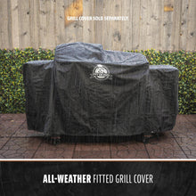 Black All-Weather Fitted Grill Cover by Pit Boss.