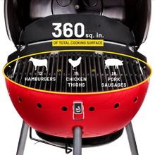 Char-Broil Kettleman® TRU-Infrared™ Charcoal Grill Red - product image 8