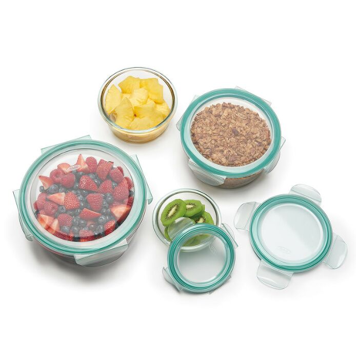 OXO 8 Piece SNAP Glass Round Container Set - image 2