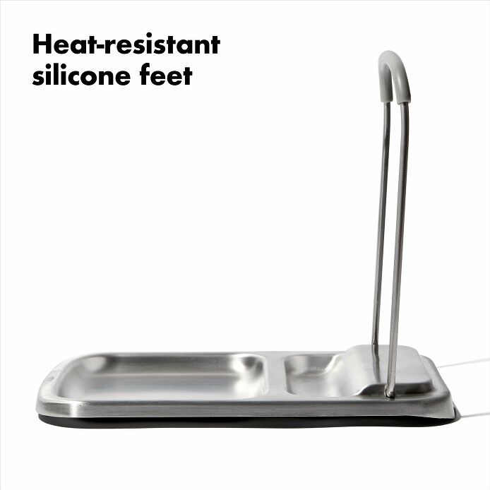OXO Stainless Steel Spoon Rest with Lid Holder - image 4