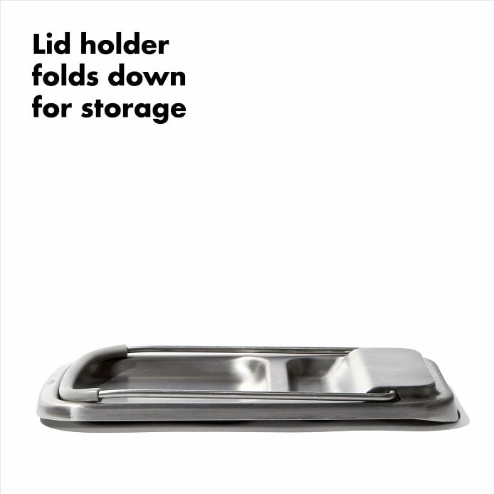 OXO Stainless Steel Spoon Rest with Lid Holder - image 5