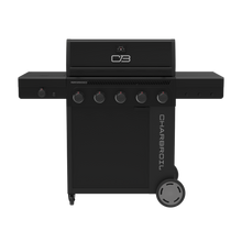 Char-Broil Performance Series™ FlavorMax™ 5 Burner Gas Grill Cabinet with Side Burner Blackout - primary product image