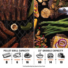 22" XL Griddle Pellet Grill Combo