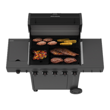 Char-Broil Performance Series™ FlavorMax™ 5 Burner Gas Grill Cabinet with Side Burner and 12" Griddle Black Gray - product image 5