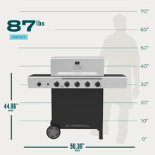 Char-Broil Performance Series™ 5 Burner Cart Gas Grill with Side Burner Black Stainless - product image 8