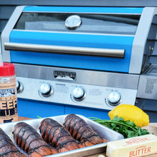 Monument Grills Classic 35633B Series | 4 Burner Propane Gas Grill in Blue