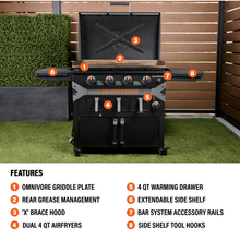 36" Griddle Airfryer Combo