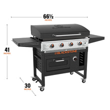 36" Griddle Pizza Oven Airfryer Combo