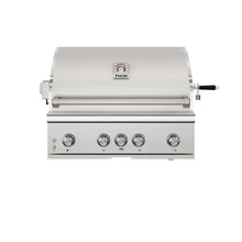 THOR Kitchen 36" Freestanding Professional Propane Gas Grill Head with 4 Burners and Rotisserie Kit, TPG3601-G