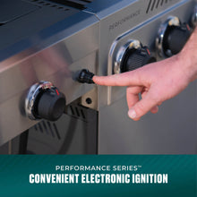 Char-Broil Performance Series™ 4-Burner Gas Grill with FlavorMax™ and Side Burner, (Sear Burner, Cabinet, Gray/Stainless Steel) - product image 6