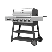 Char-Broil Performance Series™ FlavorMax™ 5 Burner Gas Grill Cart with Side Burner Gray Stainless - product image 3