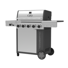 Char-Broil Performance Series™ FlavorMax™ 5 Burner Gas Grill Cabinet with Side Burner Gray Stainless - product image 2