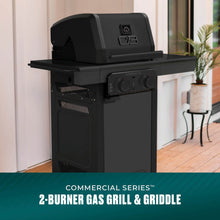 Char-Broil Commercial Series™ 2 Burner Gas Grill & Griddle (Black) - product image 2