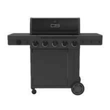 Char-Broil Performance Series™ FlavorMax™ 5 Burner Gas Grill Cabinet with Side Burner and 12" Griddle Black Gray - primary product image
