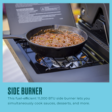 Char-Broil Performance Series™ FlavorMax™ 5 Burner Gas Grill Cabinet with Side Burner and 12" Griddle Black Gray - product image 9