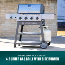 Char-Broil Performance Series™ 4-Burner Gas Grill with FlavorMax™ and Side Burner (Cart, Gray) - product image 2
