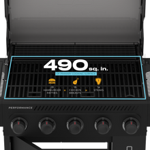 Char-Broil Performance Series™ FlavorMax™ 5 Burner Gas Grill Cabinet with Side Burner Blackout - product image 9