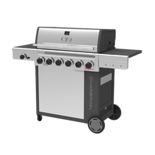 Char-Broil Performance Series™ FlavorMax™ 6 Burner Gas Grill Cabinet with Sear Burner and Side Burner Gray Stainless - product image 2