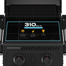 Char-Broil Performance Series™ FlavorMax™ 2 Burner Gas Grill Cabinet with Foldable Side Shelves Black - product image 5