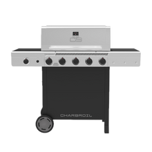 Char-Broil Performance Series™ 5 Burner Cart Gas Grill with Side Burner Black Stainless - primary product image