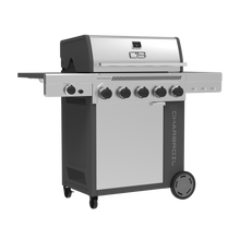 Char-Broil Performance Series™ FlavorMax™ 5 Burner Gas Grill Cabinet with Side Burner Gray Stainless - product image 3