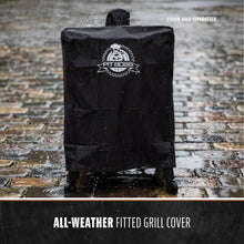 Black Pit Boss All-Weather Fitted Grill Cover.