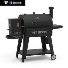 Black Pit Boss Competition Series smart smoker with Bluetooth and Wi-Fi connectivity.