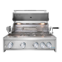 Cosmo 32" Built-In Propane Gas Grill with 5 Burners, Infrared Rotisserie, Knob LED Lighting in Stainless Steel, COS-BGGN325K
