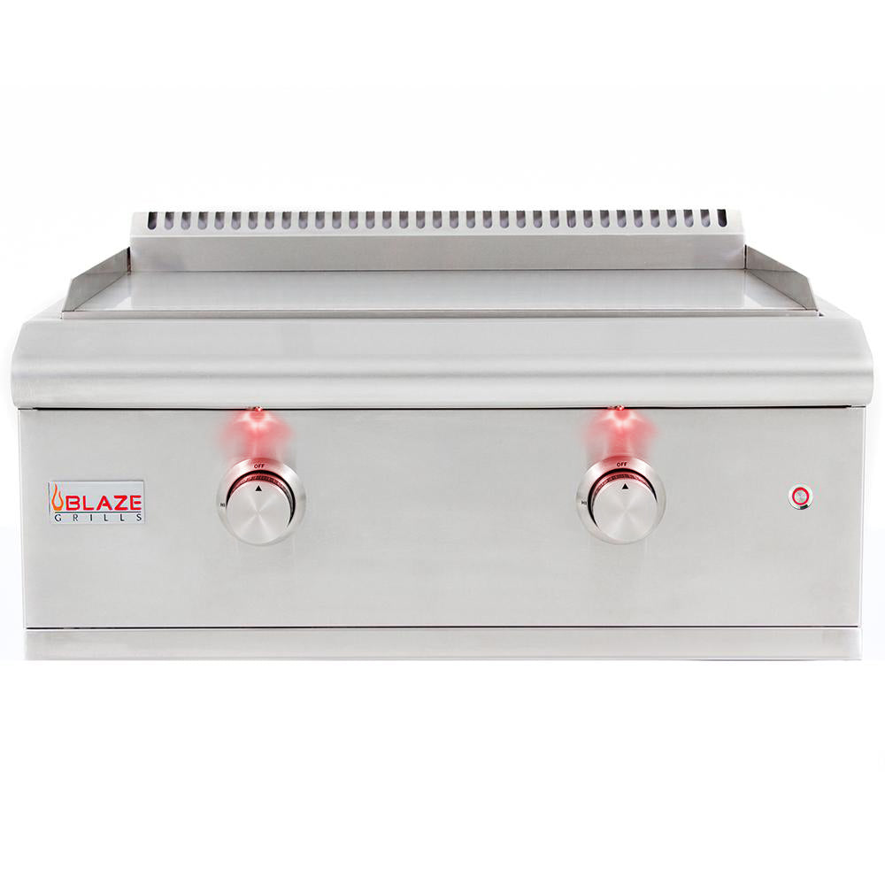Blaze 30 in. Premium LTE Built-In Propane Gas Griddle, BLZ-GRIDDLE-LTE-LP