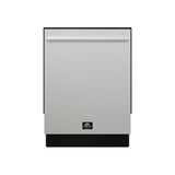 FORNO Romano 24-Inch Built-In Tall Tub Dishwasher, Stainless Steel, Model FDWBI8035-24S