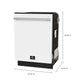 Forno Espresso Romano 24-Inch Built-In Tall Tub Dishwasher, White with Stainless Steel Handles (FDWBI8035-24WHT)