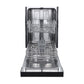FORNO Polo 18-Inch Built-In Dishwasher, Black (Model FDWBI8041-18BLK)