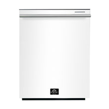 FORNO Pozzo 24-Inch Built-In Dishwasher, White with Stainless Steel Handle (FDWBI8067-24WHT)