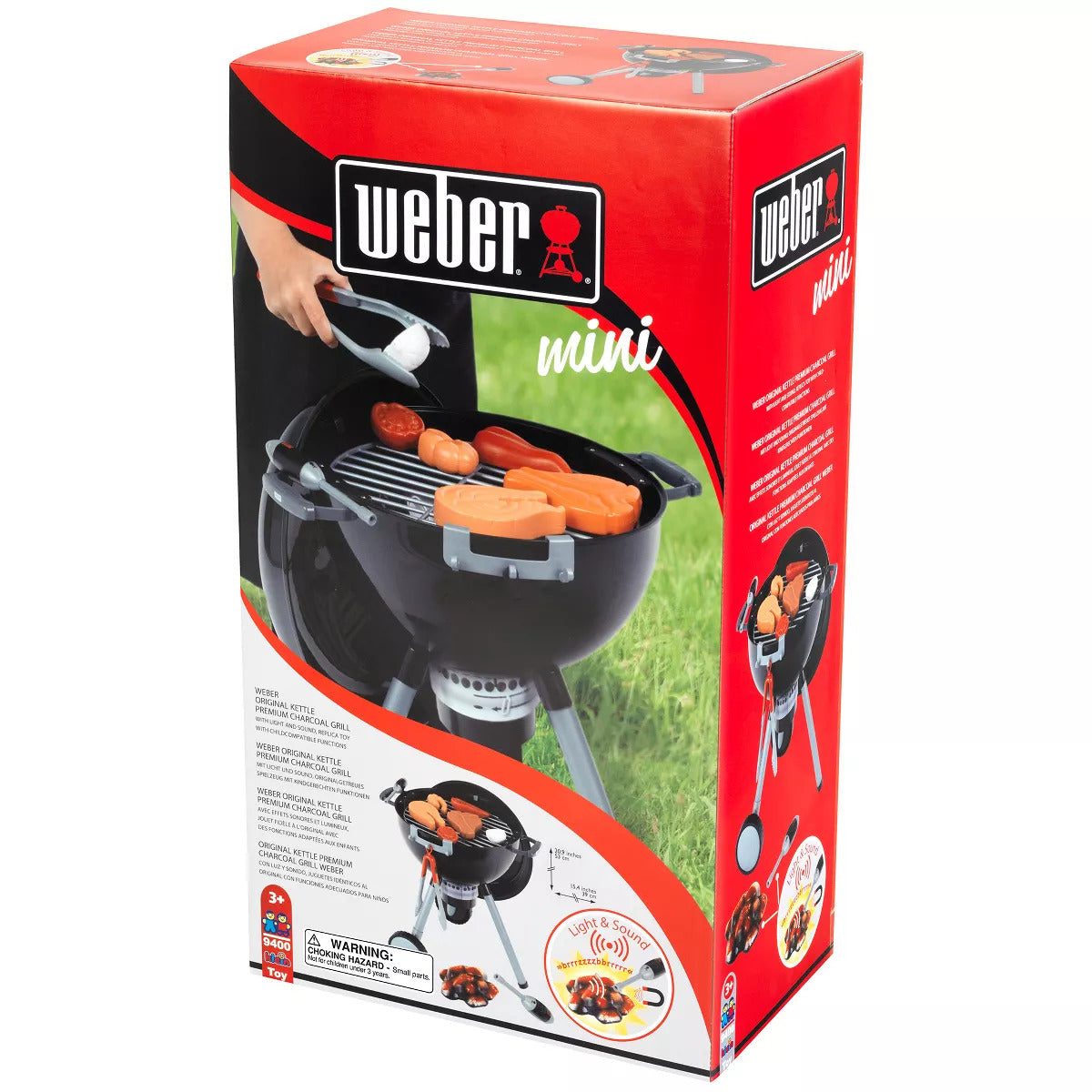 Weber Kettle Barbecue Light & Sound Kids Toy BBQ Set – Pretend Play, Ages 3+