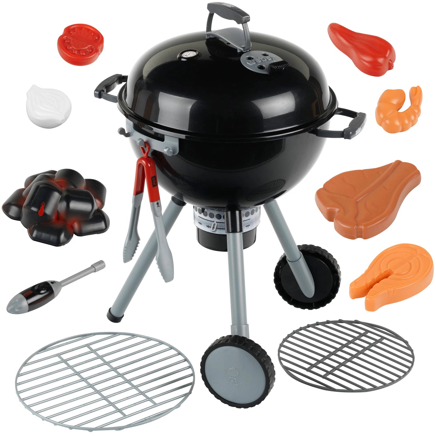 Weber Kettle Barbecue Light & Sound Kids Toy BBQ Set – Pretend Play, Ages 3+