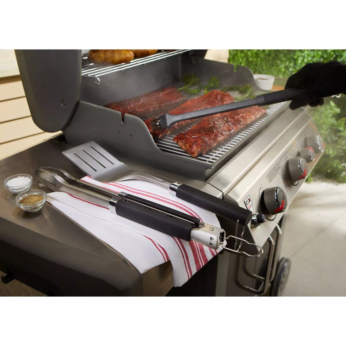 Weber 3-Piece Precision Grill Tool Set – Black