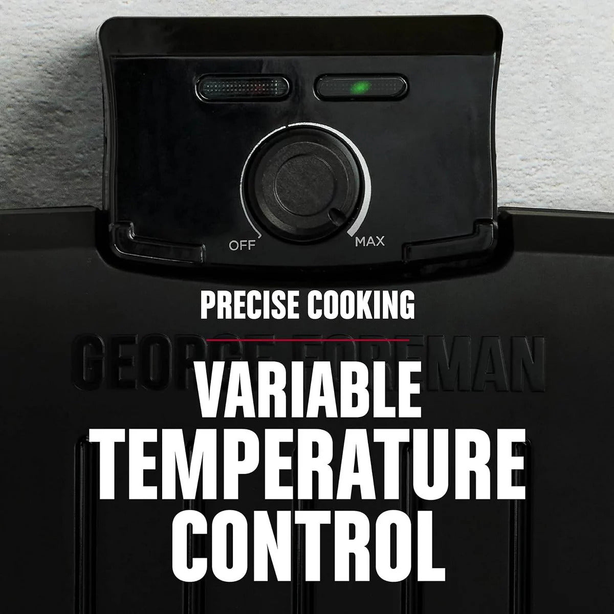 GEORGE FOREMAN Submersible Grill – 5-Serving, Adjustable Temperature, Black
