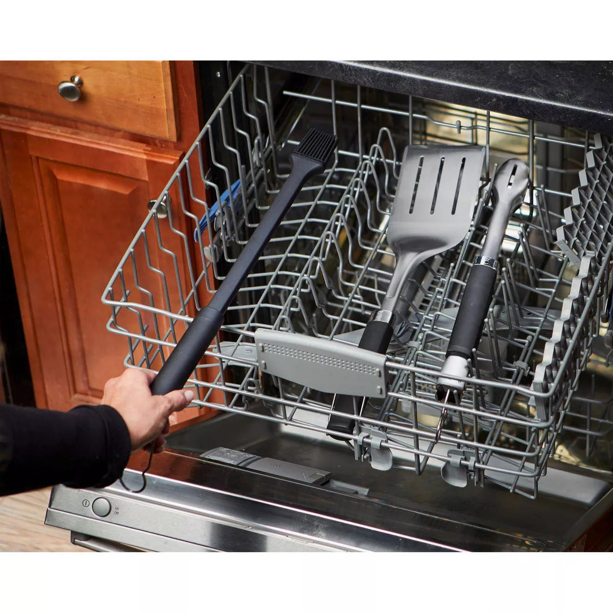Weber 3-Piece Precision Grill Tool Set – Black