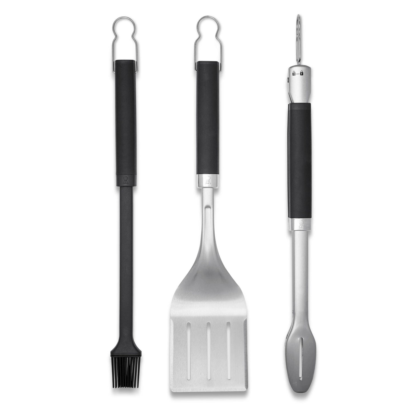 Weber 3-Piece Precision Grill Tool Set – Black