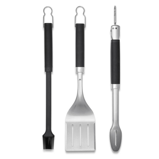 Weber 3-Piece Precision Grill Tool Set – Black