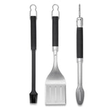 Weber 3-Piece Precision Grill Tool Set – Black