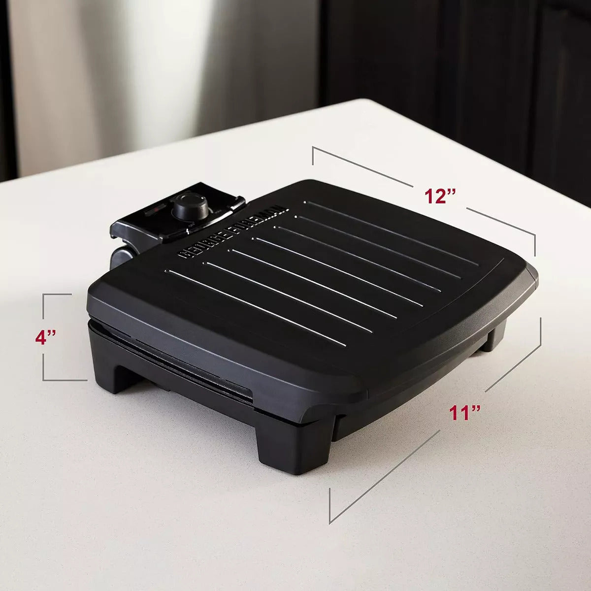 GEORGE FOREMAN Submersible Grill – 5-Serving, Adjustable Temperature, Black