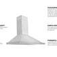 ZLINE 30 in. Convertible Vent Wall Mount Range Hood in Stainless Steel, KB-30 - product image 8