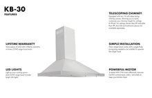 ZLINE 30 in. Convertible Vent Wall Mount Range Hood in Stainless Steel, KB-30 - product image 8