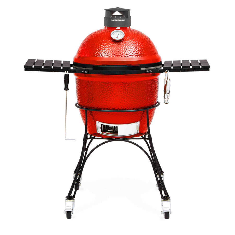 Kamado Joe® Classic Joe Series II 18" Charcoal Grill in Red with Cart