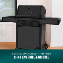 Char-Broil Commercial Series™ 3 Burner Gas Grill & Griddle (Black) - product image 2